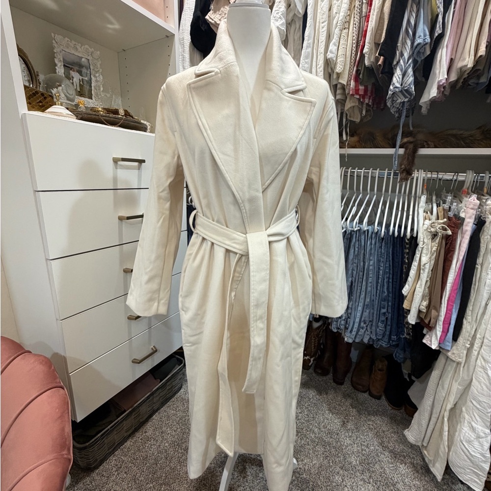 H&M Cream Trench Coat for Women